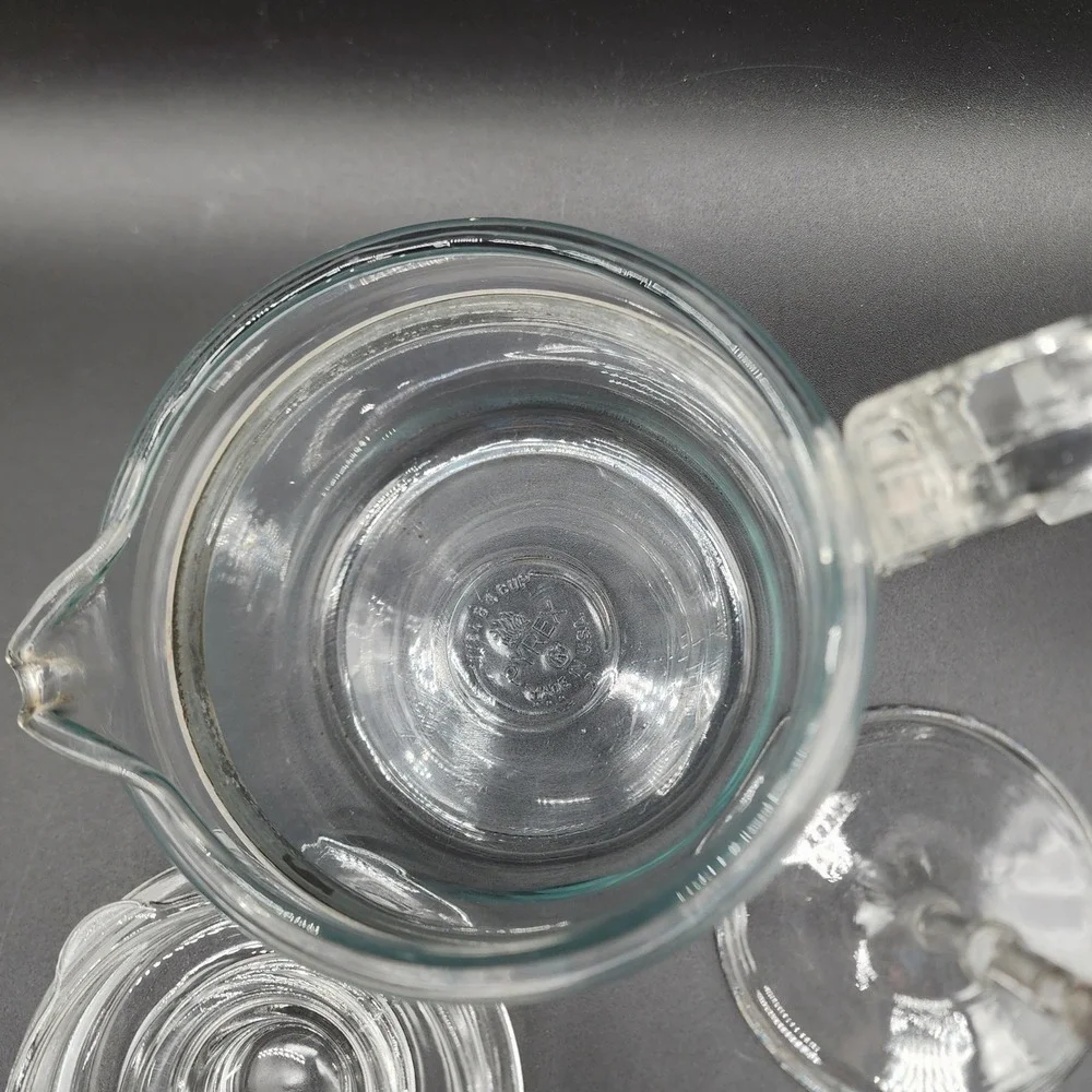 Pyrex 4 Cup Clear Glass Percolator 7754 Vintage MCM Stovetop Coffee Pot Complete
